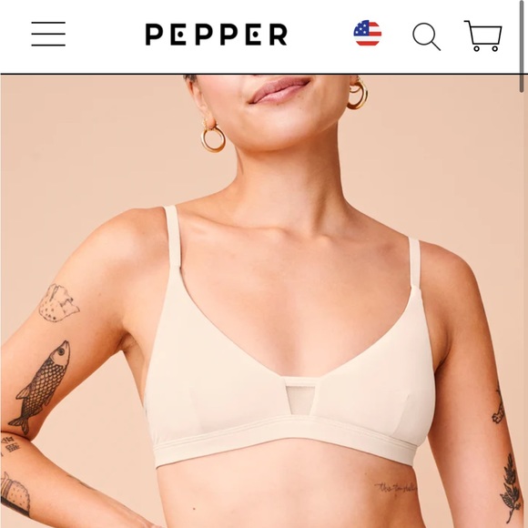 Pepper Other - Like New Limitless Wirefree Pepper Bra Sz small - light blue